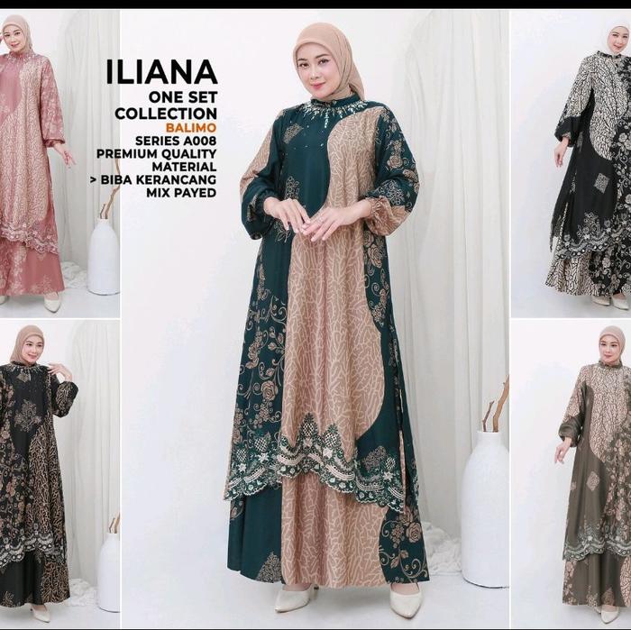 ILIANA One Set Collection Balimo Series A008 BIBA KERANCANG Mix Payed Premium Quality Material