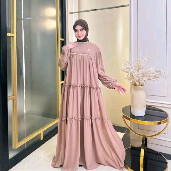 DRESS SHELLA SAUKIA // GAMIS SET HIJAB SHELLA SAUKIA // GAMIS SHELLA SAUKIA