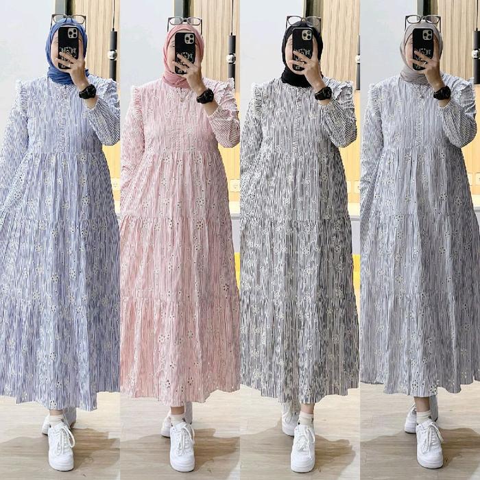 Gamis Premium Zavanya 3 Dress ORI Gagil by ova