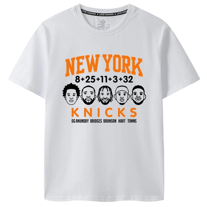 New York Knicks Brunson T-shirt Short-sleeved Basketball Clothes No. 11 Men's Short-sleeved Summer C