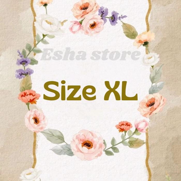 Gamis Ditsy Edisi Terbaru Size XL