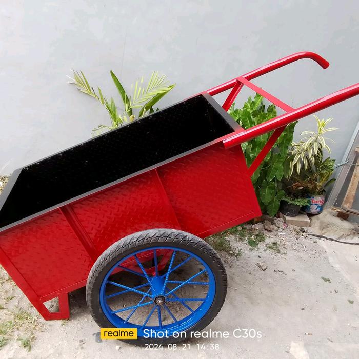 GEROBAK BESI PLAT BORDES.