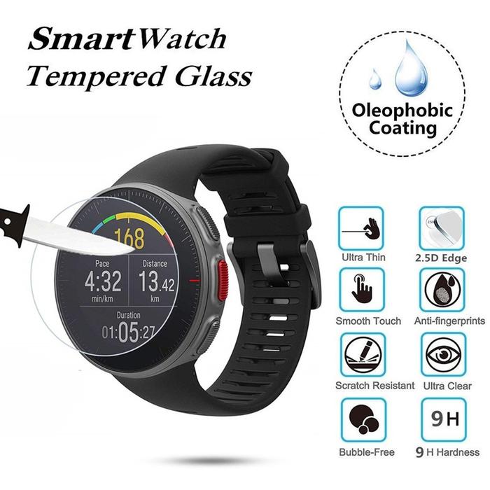 Tempered Glass Film For Polar Pacer Pro Unite Watch Anti-Scratch Ultra Clarity Screen Protective Fil
