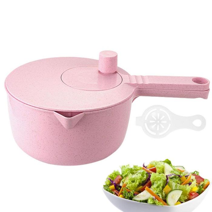 Vegetable Dryer Bowl Manual Lettuce Dryer Veggie Washer With Long