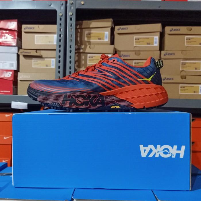 SEPATU LARI PRIA TRAIL HOKA ONE ONE SPEEDGOAT 4 WIDE 2E ORIGINAL
