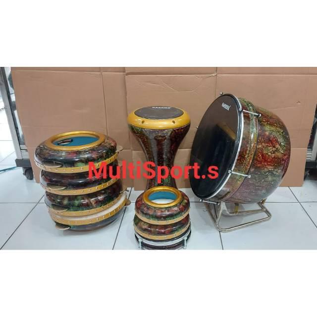 HADROH MARMER 1 SET KOMPLIT DENGAN DARBUKA