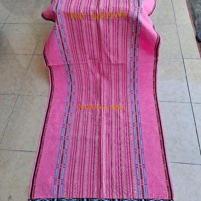 ulos mangiring pink bordir