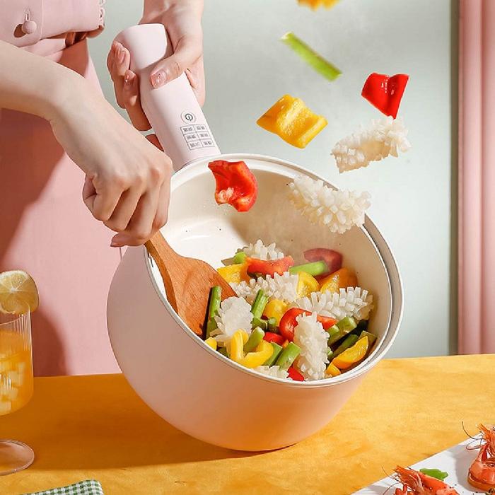 220V 1.8L 2.5L Multifunctional Electric Hot Pot Ceramic Glaze Non-stick Pot Dormitory Household Smar