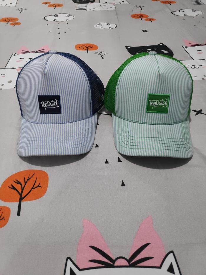 Topi Von Dutch Original - Trucker Hat 1247 Unisex Ori Mall, Logo Bordir Premium