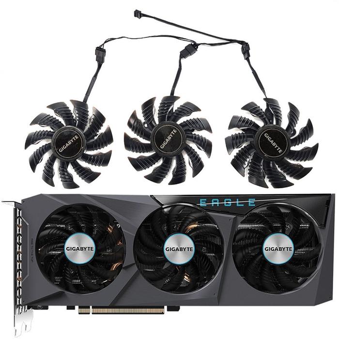 NEW 1LOT GA81S2U PLD08010S12HH RX 6700XT GPU Fan,For Gigabyte RTX 3070TI 3070、RX 6700XT 6600XT 6600