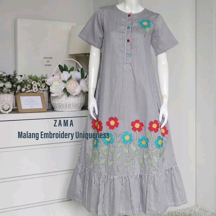 DASTER ZAMA dengan bordir mewah khas malang cocok untuk oleh-oleh ya mom..