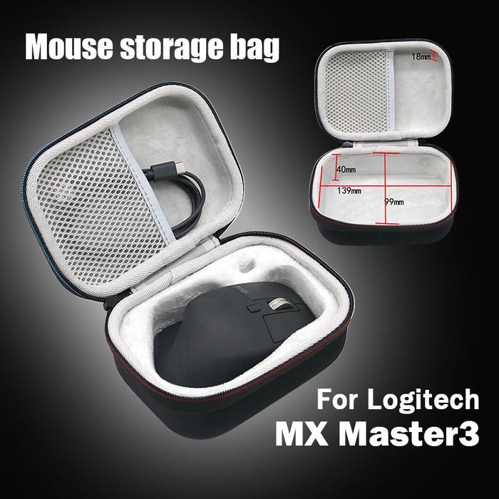 Hardcase Pouch Logitech MX Master 2S / 3 / 3S Casing Cover EVA Hard Case Mouse Logitech