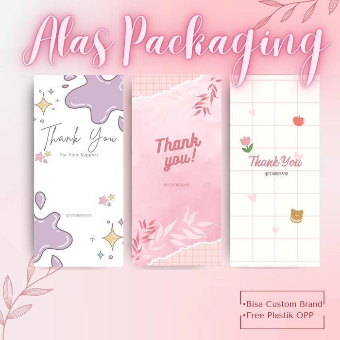 Kertas Packaging Custom Brand Phone Strap 7x15 Isi 24 Pcs Free Plastik OPP