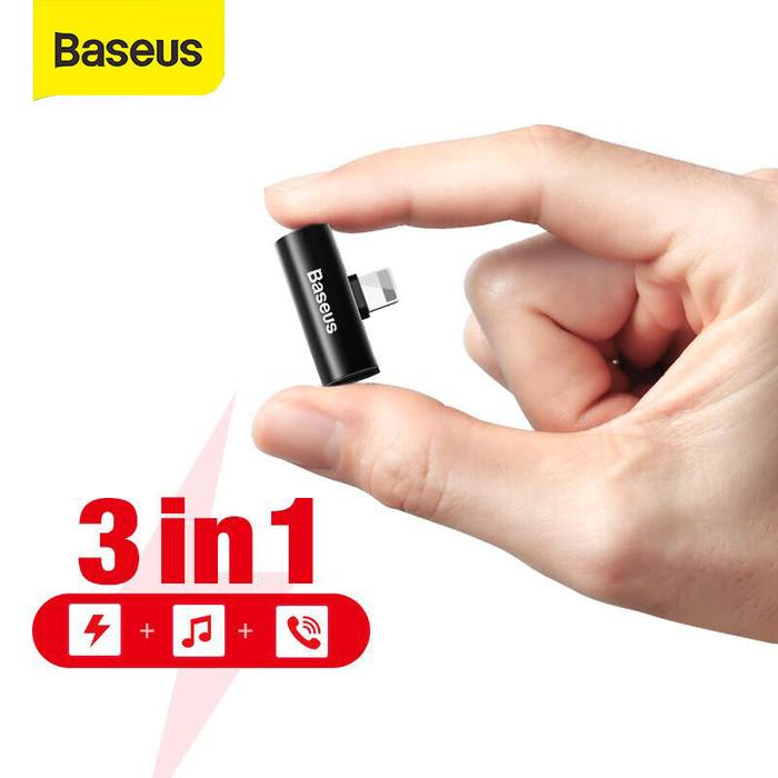 BASEUS Alat Bantu Audio Adaptor untuk iPhone 11 Pro Max X XS Max XR X