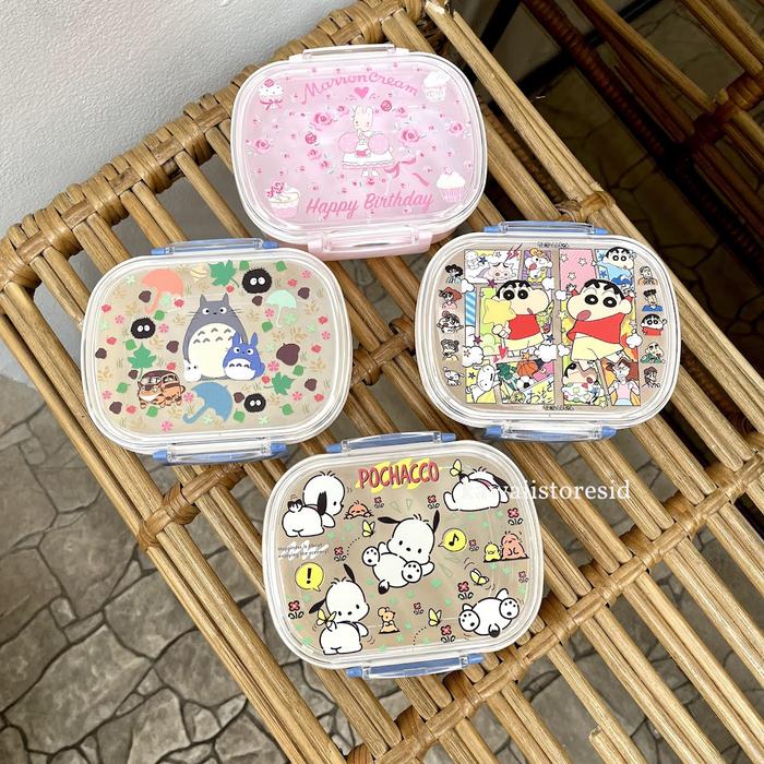 Lunch Box Tempat Bekal Plastik Karakter Unik Lucu Gift Hadiah Kado
