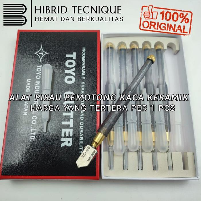 Pisau alat potong kaca Toyo Tc 90 Asli pemotong kaca dan keramik potong kaca toyo Original