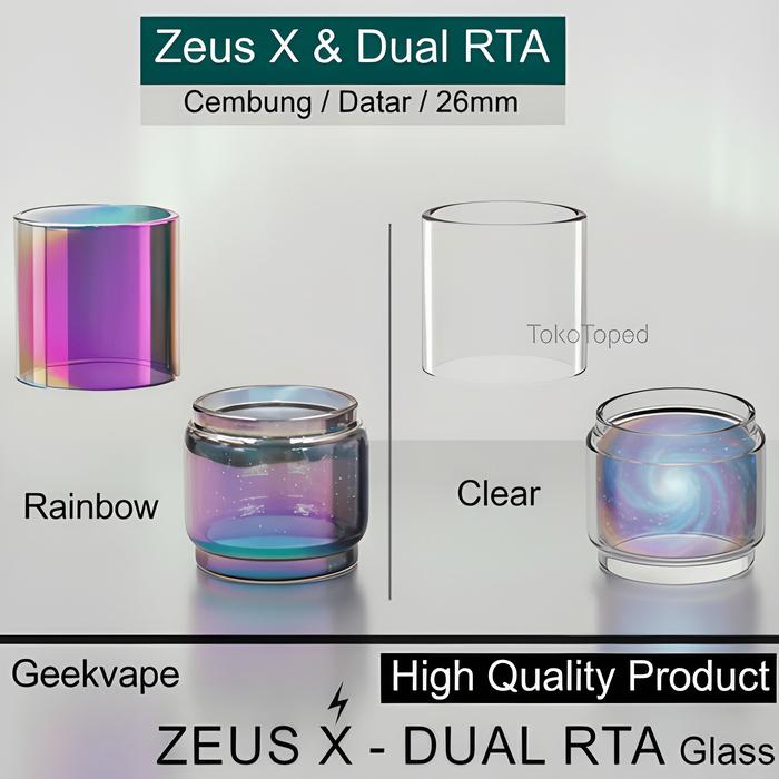 TERLARIS Boy ZEUS X RTA Replacement Glass | kaca cembung bubble