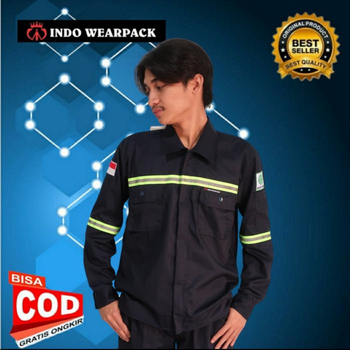 Weaack Safety/Baju Kerja Resleting Reflector 2,5Cm