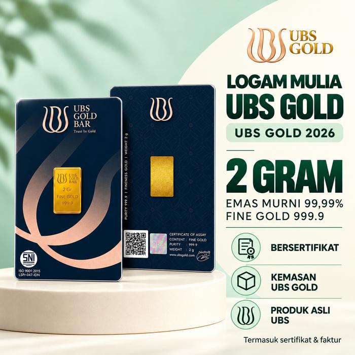 EMAS UBS 2 GRAM LM LOGAM MULIA UBS 2 GRAM SERTIFIKAT TERBARU