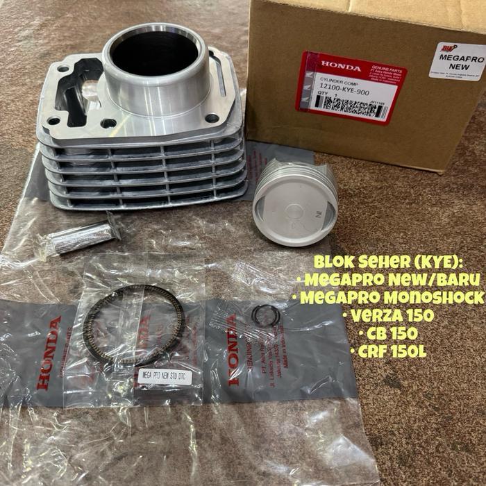 BLOK SEHER SET KYE BUAT MOTOR MEGAPRO NEW VERZA CB150 MEGAPRO MONOSHOCK DAN CRF 150L