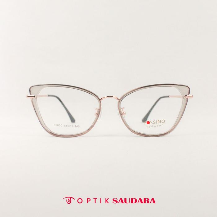 Optik Saudara - Frame Fassino - Kacamata Wanita Model Cat Eye Super Stylish F FAS3030 C3 53