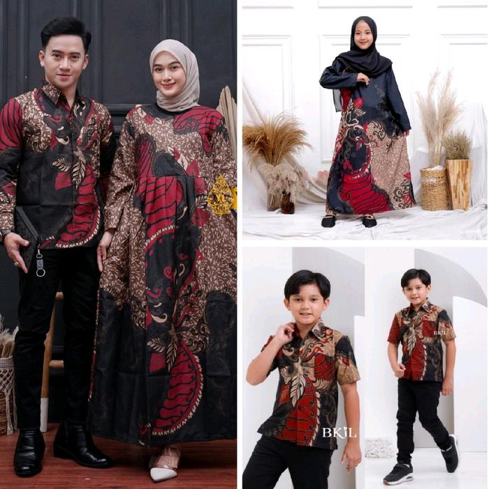 Baju Batik cauple kemeja Tunik Gsmis Motif Bagus Laris Bahan Polimikro Halus Atasan
