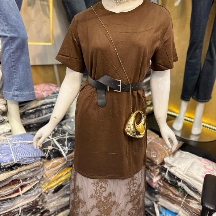 [GLAMORE]~ TUNIK WANITA BORKAT BAWAH TUNIK MIX RENDA