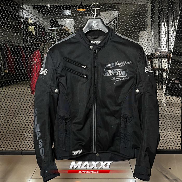 Jaket motor Simpson | NORIX Grey | Jaket riding pria | Original Simpson