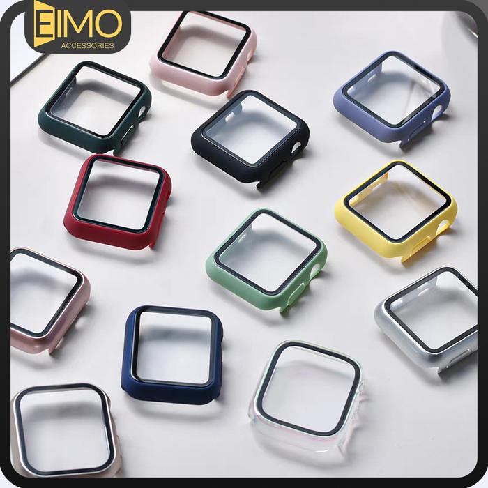 TT27 - 2 in1 Tempered Glass with Case for Apple Watch IWatch Model Ultra 2/Ultra 49mm 40mm 41mm 44mm