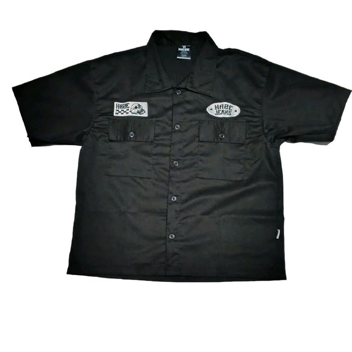 Kemeja Workshirt Haze Jerks Boxy Skena Kalcer Pria Wanita Unisex Second