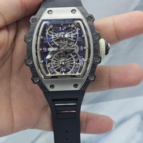 RM21-01 TOURBILLON SWISS CLONE CARBON CASE TITTANIUM RUBBER STRAP RM 21 SUPER CLONE