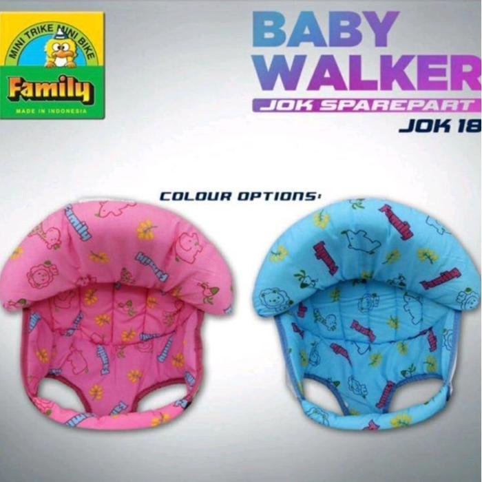 Jok Family Baby Walker Ori Ukuran M Pink Biru Fb-1858 Fb-2068 Fb-173 Fb-1738 Fb-2117 Fb-2017 Fb-1817