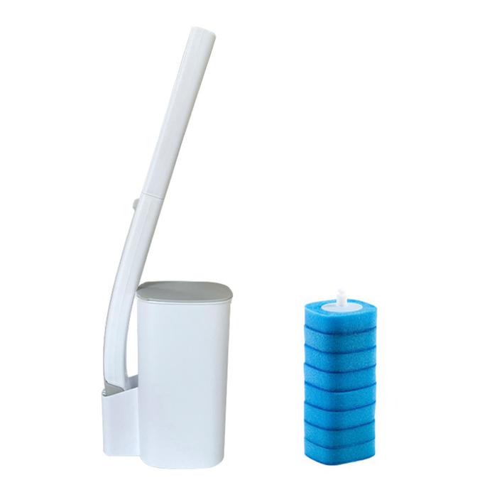 Toilet Cleaning Brush Set Disposable Brush Head Toilet Brush Holder