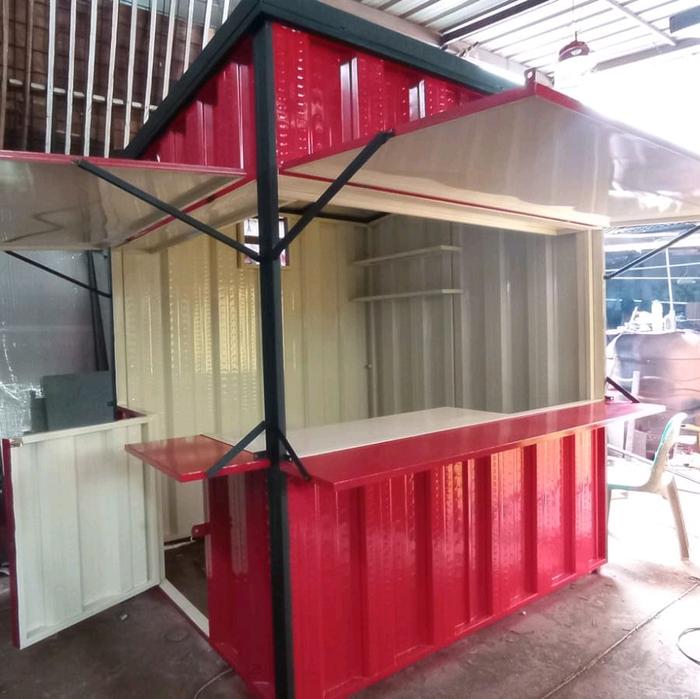 Booth container / kontainer knockdown modular 2x2x2.5