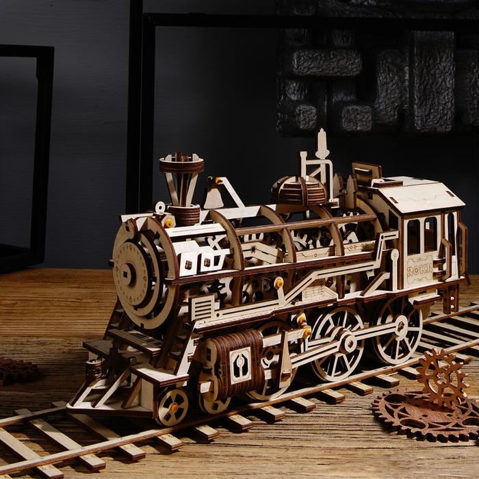Robotime 4 Jenis DIY 3D Permainan Puzzle Kayu Hadiah Mainan Perakitan