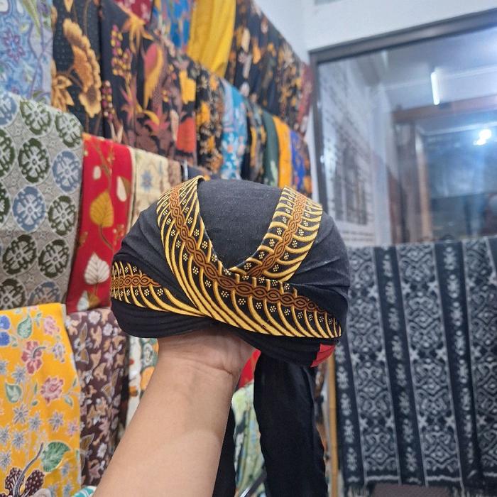 Blangkon Hitam Iqna Batik Purwodadi