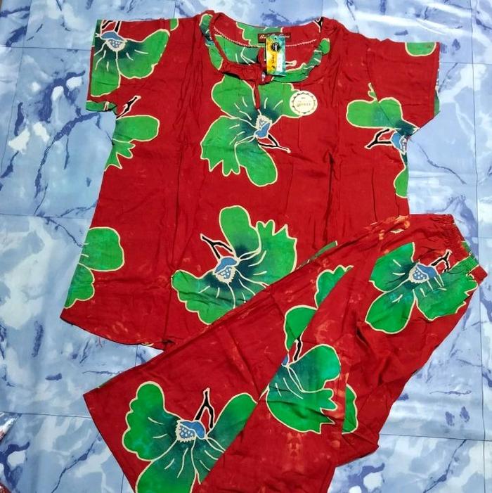 cap batik COPAR peremium ukuran dewasa lengan pendek celana pendek