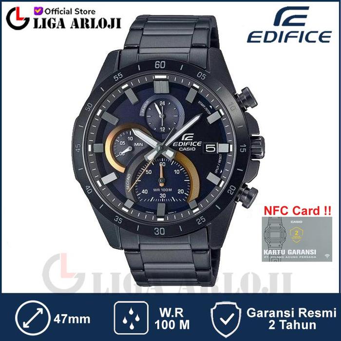 Casio EDIFICE EFR-571DC-2AVUDF Jam Tangan Pria Analog Stainless Black EFR-571DC-2A EFR 571DC 2AVUDF