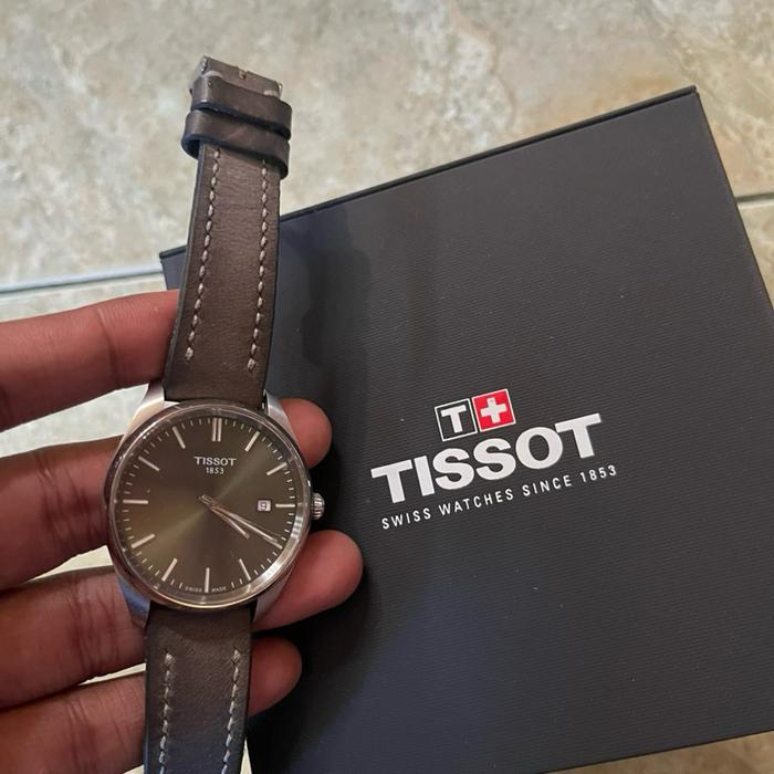 Tissot pr 100 green dial second