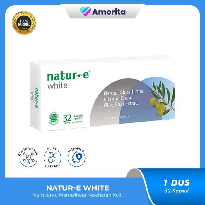 NATUR-E WHITE KAPSUL ISI 32 VITAMIN NATUR E SUPLEMEN / VITAMIN / VITAMINE