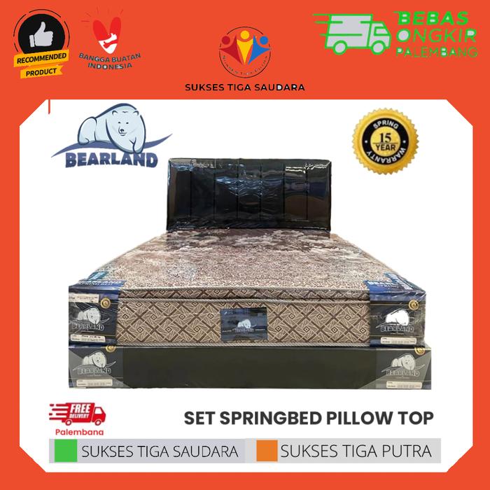 SPRING BED BEARLAND PILLOW TOP BY OLYMPIC / SPRINGBED PLUSH TOP MURAH / KASUR KOST