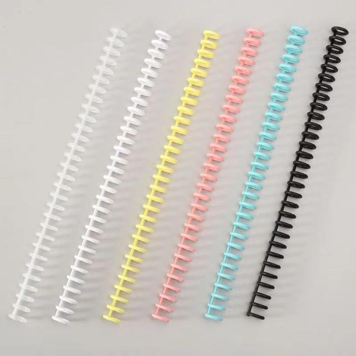 Loose Leaf Ring Binder DIY Ring Binder Plastik Spiral 30 Lubang Untuk Loose-leaf Paper