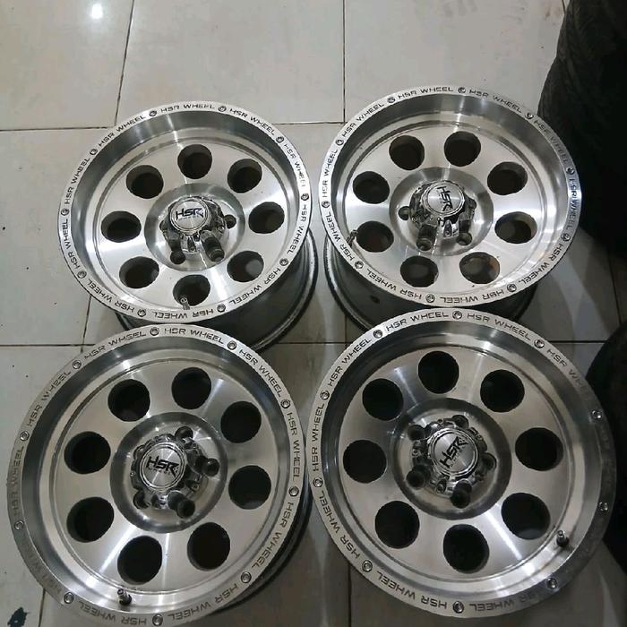 Velg Mobil Bekas Ring 16 Lubang Baut 5 OFFROAD HSR DUFFY  R16 LEBAR 8 PCD  6X139 BUAT MOBIL RUSH, TE
