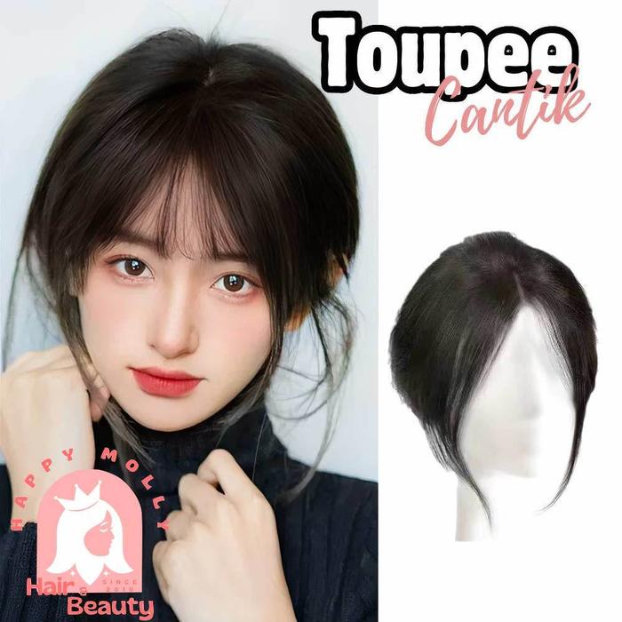 Toupee Poni Wanita Korean Style - Rambut Palsu - Hair Clip Wig Natural Sintetis - W8422 Group