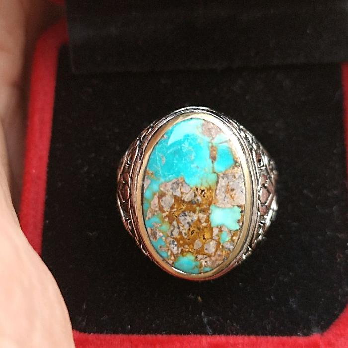 batu akik pirus persia asli natural
