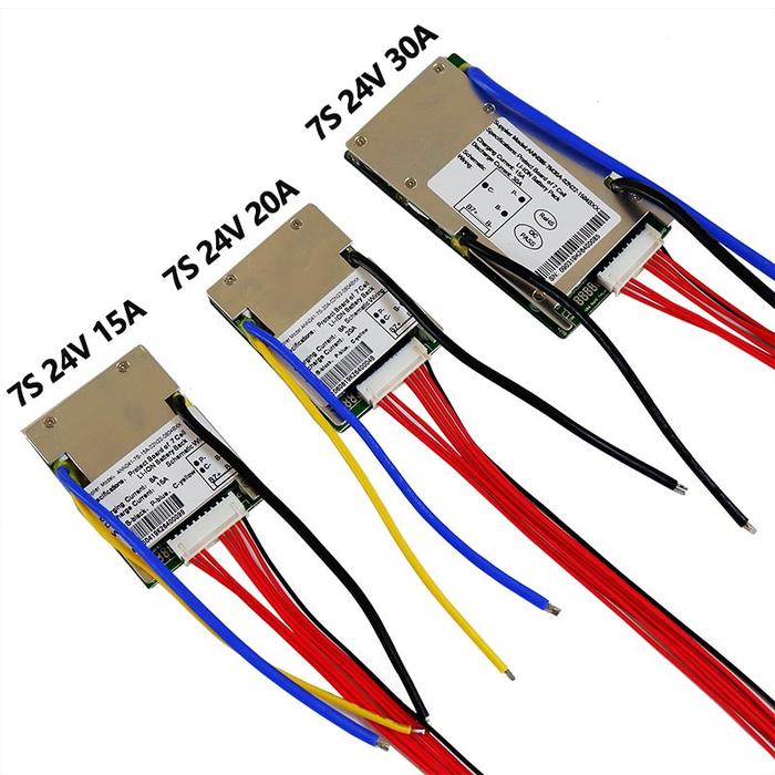 Li-ion battery BMS 7S 24V 15A, 20A and 30A BMS For 24V lithium ion