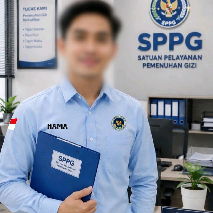 ready stok full bordir kemaja BGN SPPG kemeja kerja BGN SPPG seragam kerja BGN SPPG baju kerja baju