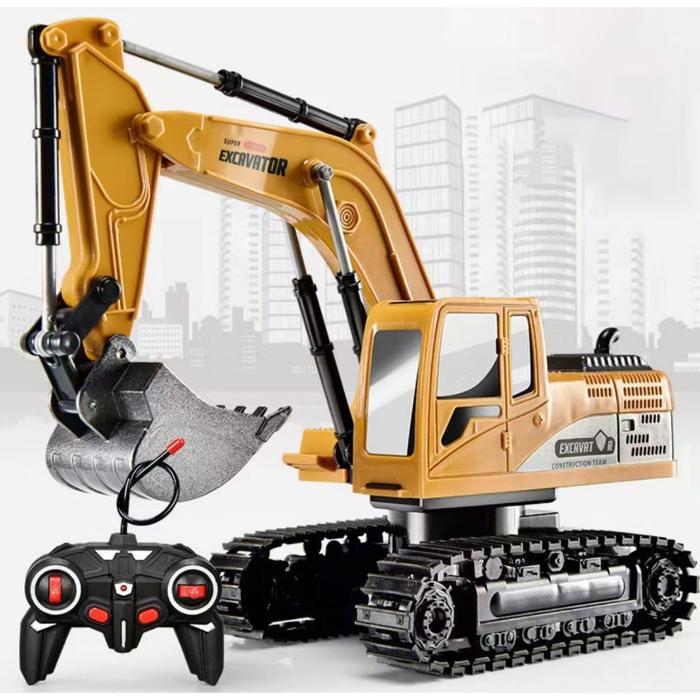 { OMG } MAINAN RC EXCAVATOR TRUCK KONSTRUKSI BEKO 360 REMOTE CONTROL BATERAI CAS LITIUM / EXCAVATOR