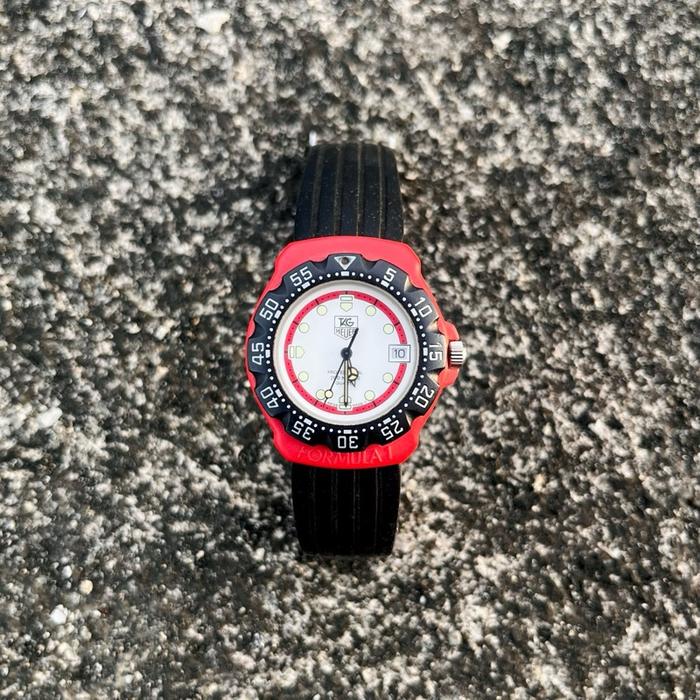 T4G Heuer Formula 1 Red & White Dial Original