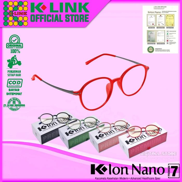 K ion nano premium 7 kacamata trendi ori PT K-LINK Indonesia kacamata terapi  untuk segala gangguan 